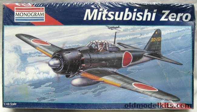 Monogram 1/48 Mitsubishi Zero A6M5, 5222 plastic model kit